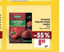 Billa Avokádo paprika mletá sladká nabídka
