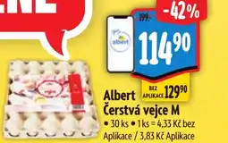 Albert Albert Čerstvá vejce M nabídka