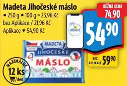 Albert Madeta Jihočeské máslo nabídka