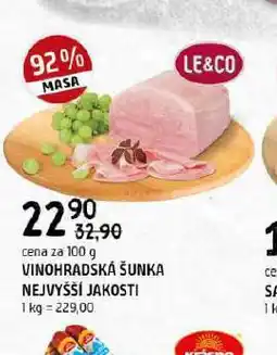 Terno Vinohradská šunka nejvyšší jakosti nabídka