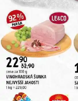Terno Vinohradská šunka nejvyšší jakosti nabídka