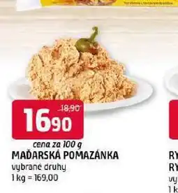Terno Maďarská pomazánka nabídka