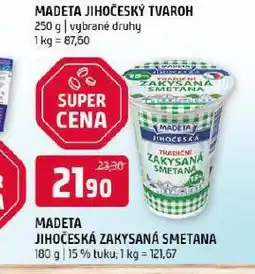 Terno Madeta jihočeská zakysaná smetana 15% nabídka