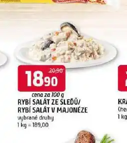 Terno Rybí salát v majonéze nabídka