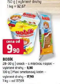 Terno Bobík snack nabídka