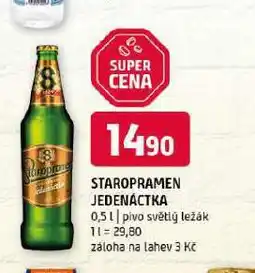 Terno Pivo staropramen 11 nabídka