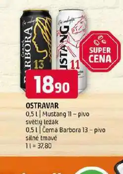 Terno Pivo ostravar mustang nabídka