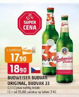 Terno Pivo budweiser budvar original nabídka
