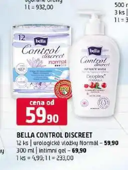 Terno Bella control discreet urologické vložky normal nabídka
