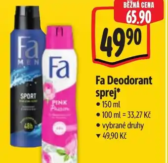 Albert Fa Deodorant sprej nabídka