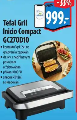 Albert Tefal Gril Inicio Compact GC270D10 nabídka