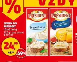 Penny Market Président tavený sýr nabídka