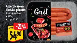 Albert Albert Masová klobása pikantní nabídka