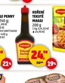 Penny Market Maggi tekuté koření nabídka