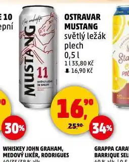 Penny Market Pivo ostravar mustang nabídka