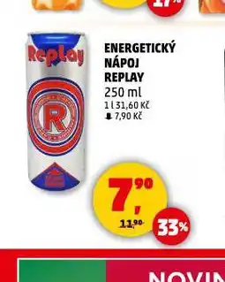 Penny Market Replay energetický nápoj nabídka