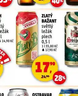 Penny Market Pivo zlatý bažant nabídka