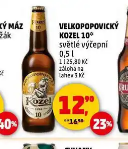 Penny Market Pivo velkopopovický kozel 10 nabídka