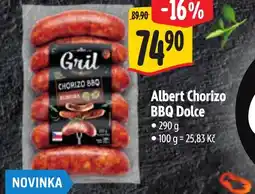 Albert Albert Chorizo BBQ Dolce nabídka
