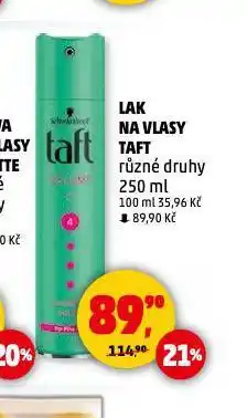 Penny Market Taft lak na vlasy nabídka