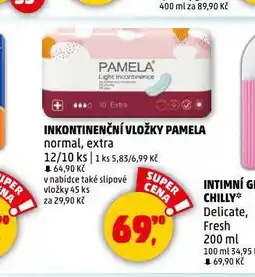 Penny Market Pamela inkontinenční vložky nabídka
