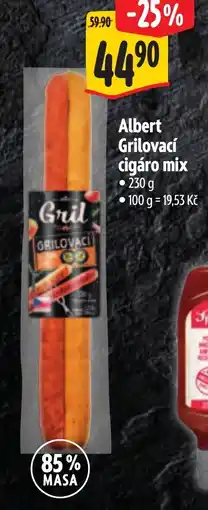 Albert Albert Grilovací cigáro mix nabídka