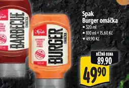 Albert Spak Burger omáčka nabídka
