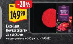 Albert Excellent Hovězí tatarák ze svíčkové nabídka