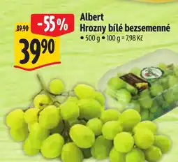 Albert Albert Hrozny bílé bezsemenné nabídka