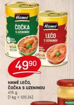 Flop HAMÉ Lečo, čočka s uzeninou nabídka