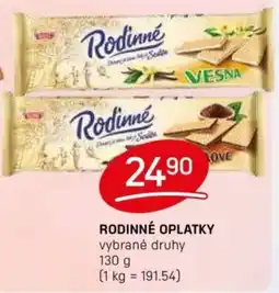 Flop Rodinné oplatky nabídka