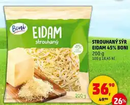 Penny Market STROUHANÝ SÝR EIDAM 45% BONI, 200 g nabídka