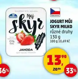 Penny Market JOGURT MŮJ SKYR MILKO různé druhy, 130 g nabídka