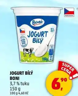 Penny Market JOGURT BÍLÝ BONI 3,7% tuku, 150 g nabídka