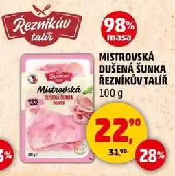 Penny Market MISTROVSKÁ DUŠENÁ ŠUNKA ŘEZNÍKŮV TALÍŘ, 100 g nabídka