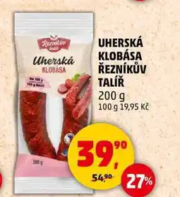 Penny Market UHERSKÁ KLOBÁSA ŘEZNÍKŮV TALÍŘ, 200 g nabídka