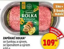 Penny Market ZAPÉKACÍ ROLKA se šunkou a sýrem, 650 g nabídka