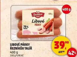 Penny Market LIBOVÉ PÁRKY ŘEZNÍKŮV TALÍŘ, 400 g nabídka