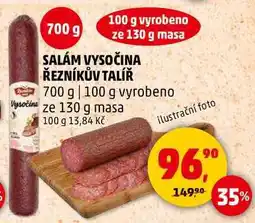 Penny Market SALÁM VYSOČINA ŘEZNÍKŮV TALÍŘ, 700 g nabídka