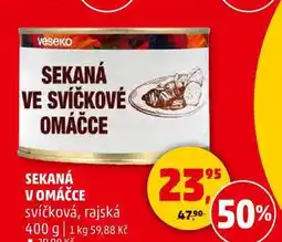 Penny Market SEKANÁ V OMÁČCE svíčková, rajská, 400 g nabídka