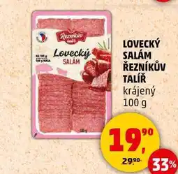 Penny Market LOVECKÝ SALÁM ŘEZNÍKŮV TALÍŘ krájený, 100 g nabídka