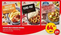 Penny Market HOTOVÁ JÍDLA KARLOVA KORUNA vybrané druhy, 450/520 g nabídka