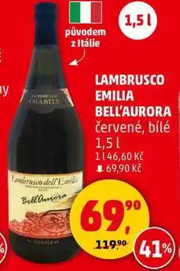 Penny Market LAMBRUSCO EMILIA BELL'AURORA červené, bílé 1,5 l nabídka