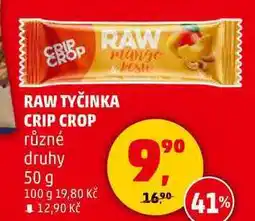 Penny Market RAW TYČINKA CRIP CROP různé druhy, 50 g nabídka