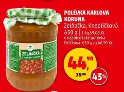 Penny Market POLÉVKA KARLOVA KORUNA Zelňačka, Knedlíčková, 650 g nabídka