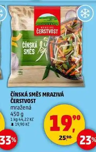 Penny Market ČÍNSKÁ SMĚS MRAZIVÁ ČERSTVOST mražená, 450 g nabídka