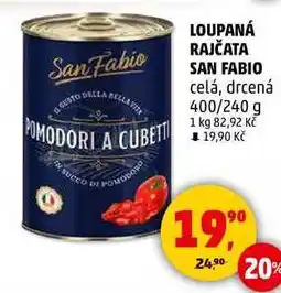 Penny Market LOUPANÁ RAJČATA SAN FABIO celá, drcená, 400/240 g nabídka