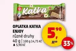 Penny Market OPLATKA KATKA ENJOY různé druhy, 40 g nabídka