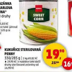Penny Market KUKUŘICE STERILOVANÁ PENNY, 330/285 g nabídka