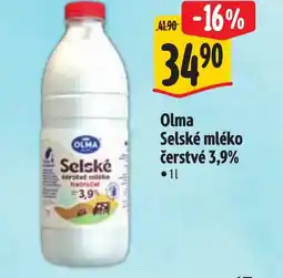 Albert Olma Selské mléko čerstvé 3,9% nabídka